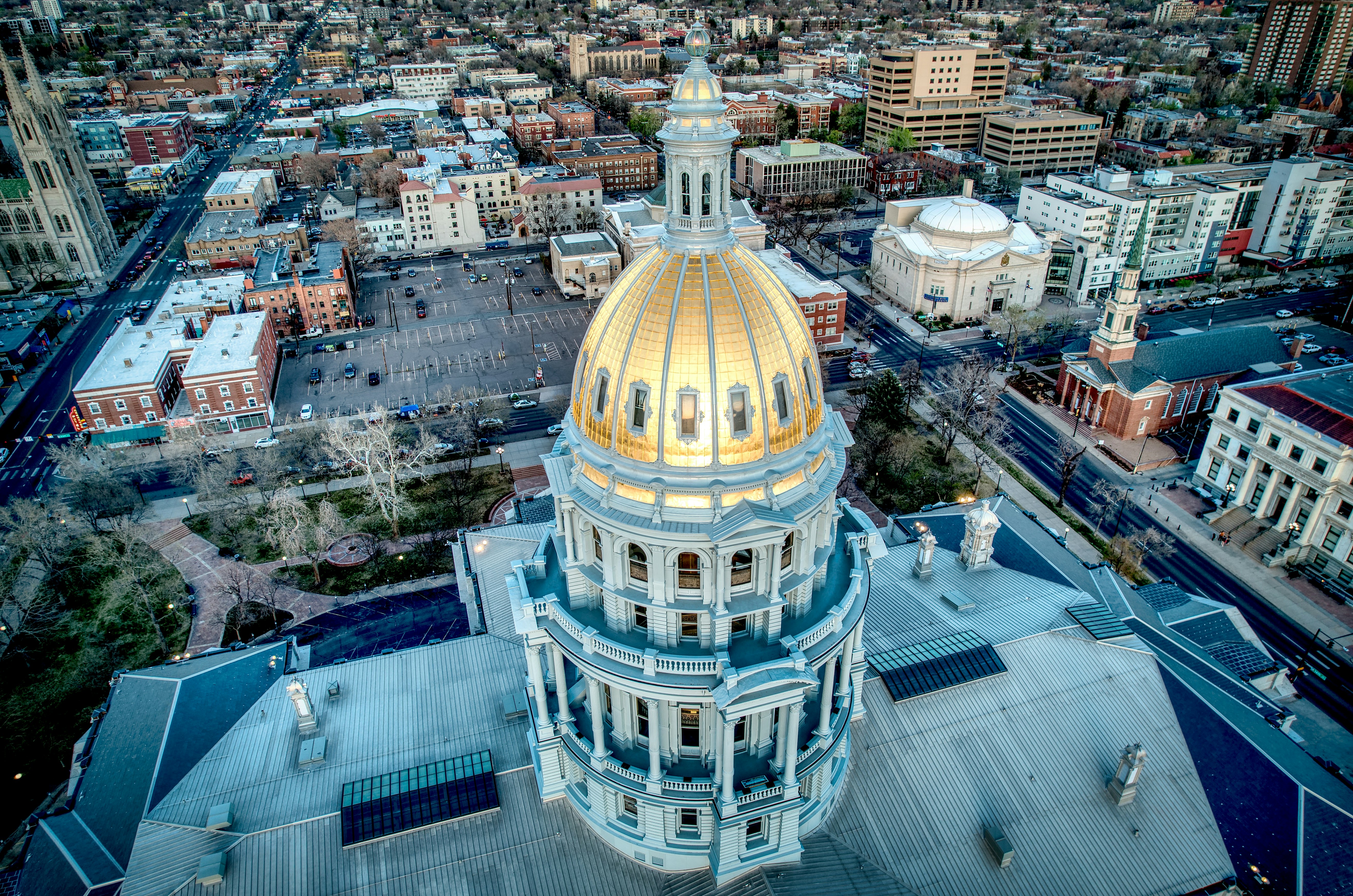 Denver State Capitol aerial
